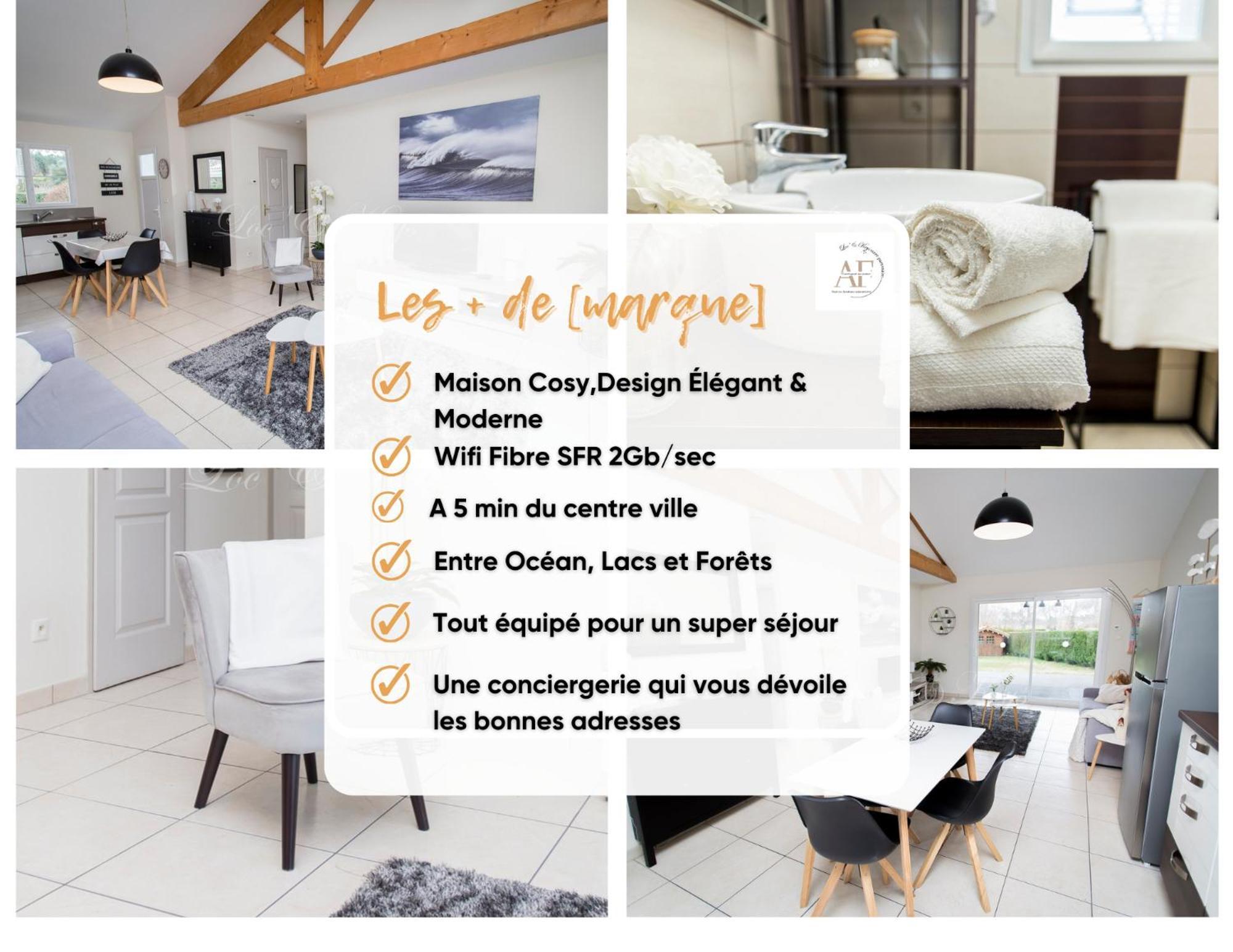 Ravissante Maison Cosy 4* Biscarrosse Proche Lac Dış mekan fotoğraf